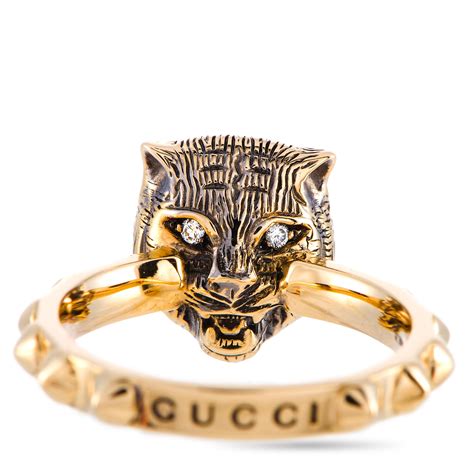 gucci feline ring